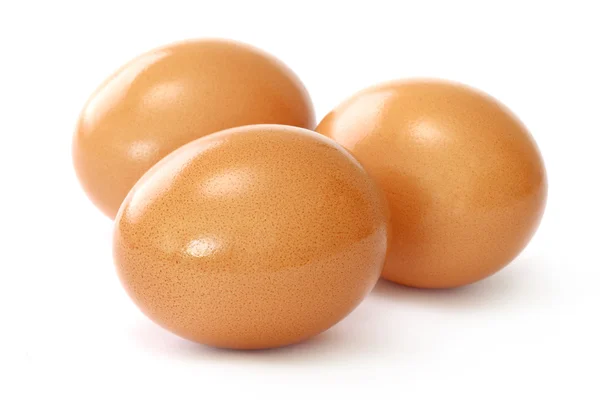 3 갈색 계란 — 스톡 사진