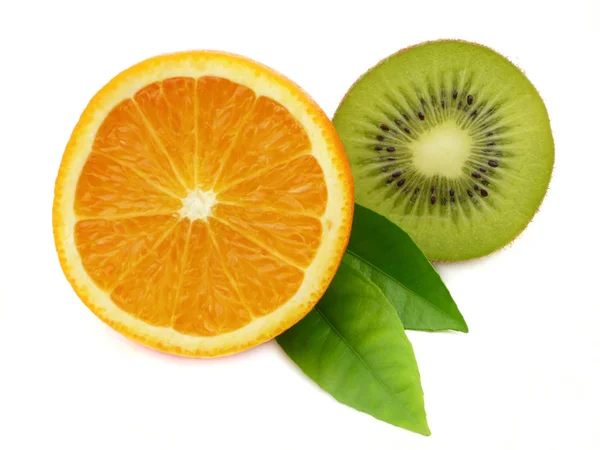 Orange and kiwi — Stock Photo, Image