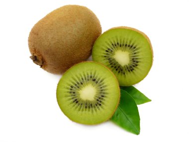 Kiwi with leaves clipart