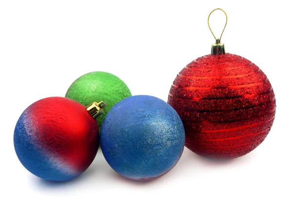 Cinco bolas de Natal — Fotografia de Stock