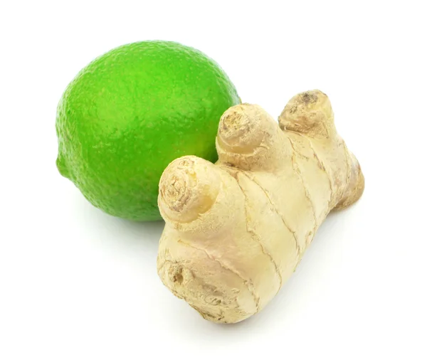 Ginger and lime — Stock Photo, Image
