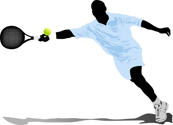 Tenista. vektorová ilustrace — Stockový vektor