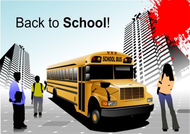 Back to school. Vector illustration clipart