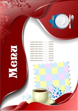 Restaurant (cafe) menu clipart