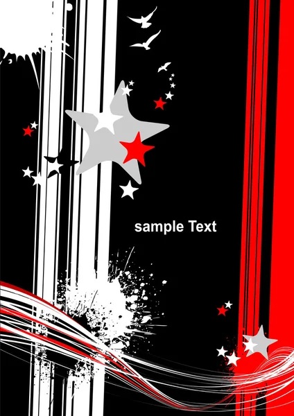 Abstrakt svart och röd bakgrund. VECTO — Stock vektor