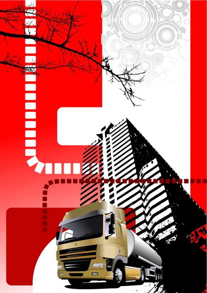 Grunge-Cover für Broschüre urban im — Stockvektor