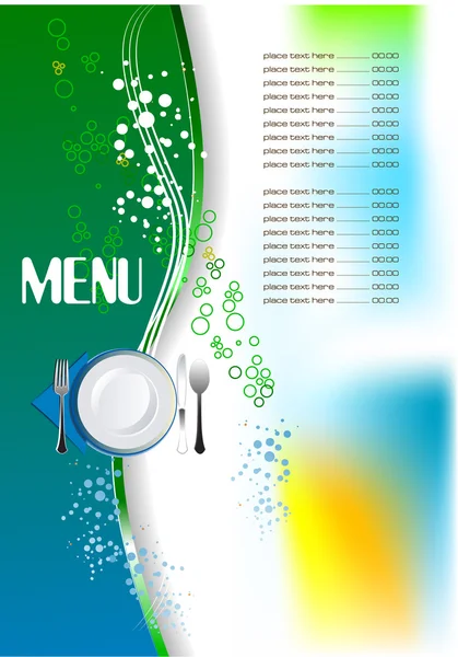 Fish Restaurant (cafe) menu — Stock Vector