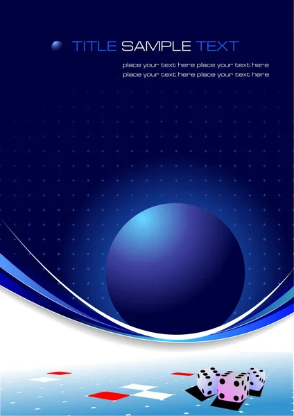 Kék üzleti háttérrel. Vector illustr — Stock Vector