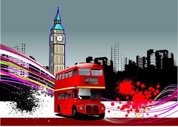 ロンドンの画像とパンフレットのためのカバー — ストックベクタ
