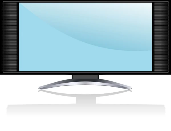 Tela do aparelho de TV a plasma ou LCD — Vetor de Stock