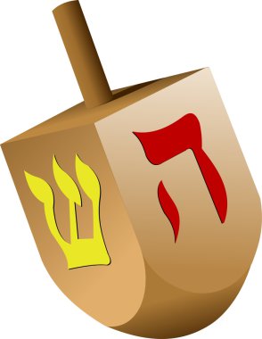 Dreidel clipart