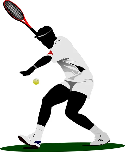 Tenisista. ilustracja wektora — Wektor stockowy