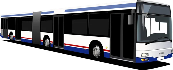 City double bus. — Stock Vector