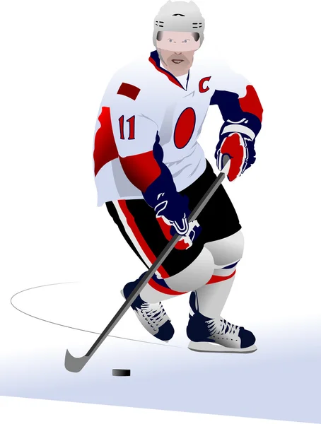 Joueurs de hockey sur glace — Image vectorielle