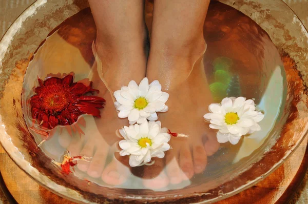 Massage van de voeten — Stockfoto