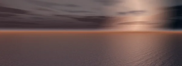 Solnedgången vid havet — Stockfoto