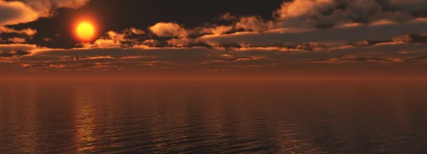 海上日落 — 图库照片