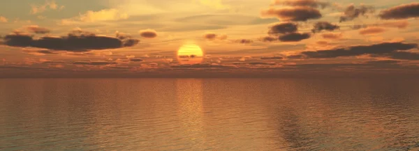 海上日落 — 图库照片