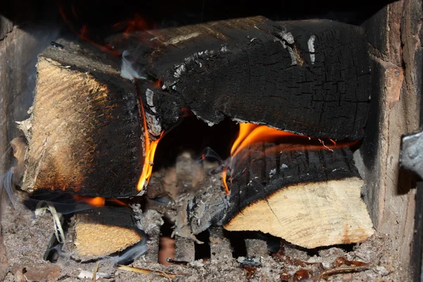 stock image Fire in stove