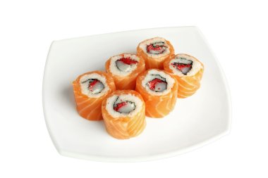 Salmon sushi clipart