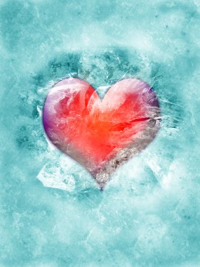 Congealed heart clipart