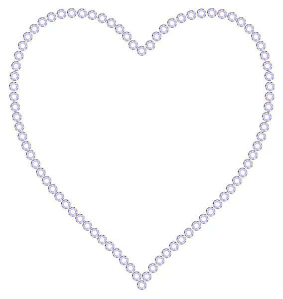 Heart from jewels — Stock Photo, Image