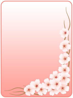 Bir cherry_pink Frame_flowers