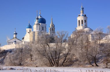 Orthodox monastery in Bogolubovo. Russi clipart