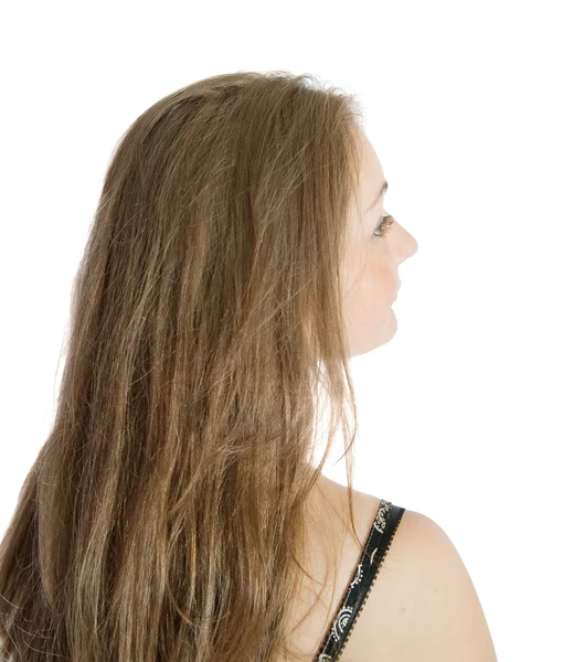 Довге волосся дівчина — стокове фото