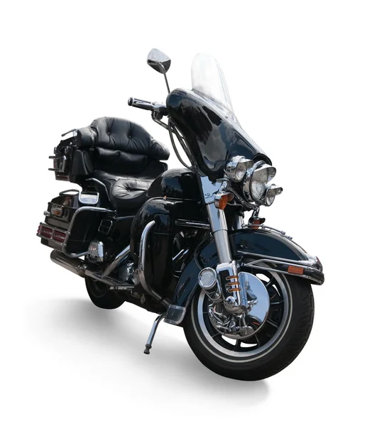 Luksusowy motocykl czarny — Zdjęcie stockowe