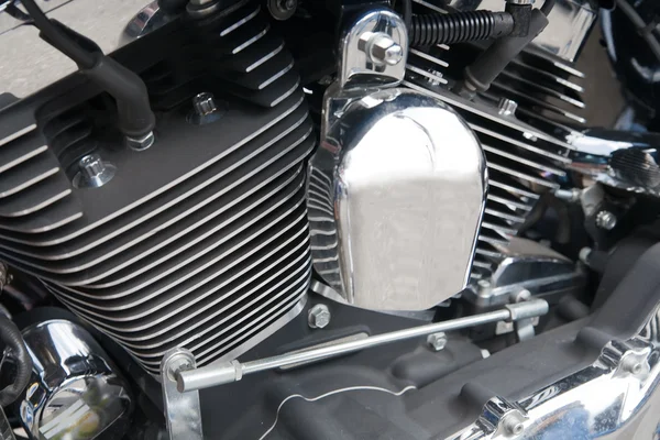 Primer plano del motor de la motocicleta —  Fotos de Stock