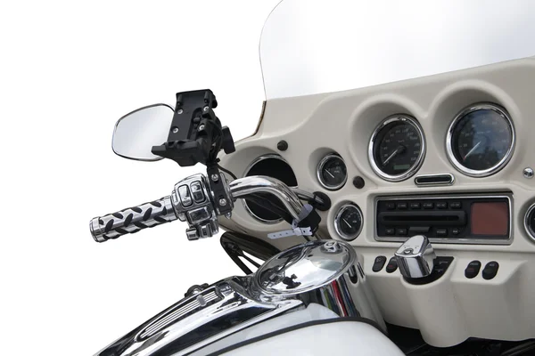 Blick von oben auf ein luxuriöses Motorrad — Stockfoto
