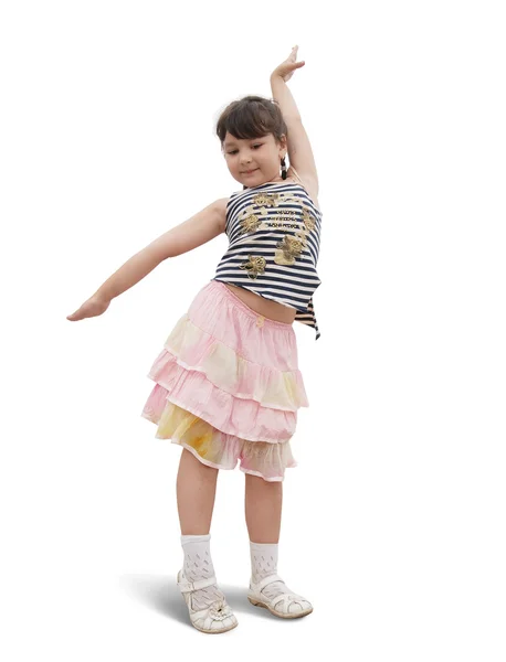 跳舞的小女孩 — 图库照片
