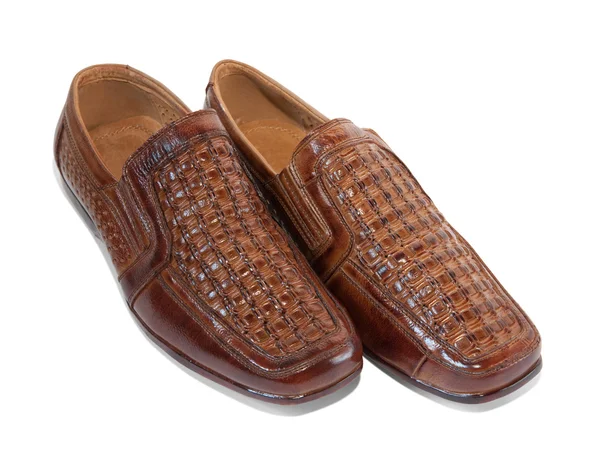 Ізольовані коричневі туфлі — стокове фото