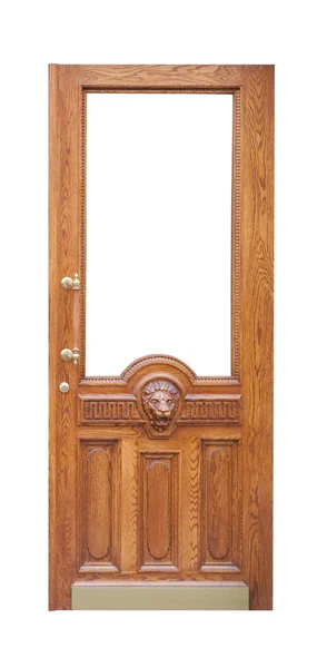 Декор старинных деревянных дверей — стоковое фото