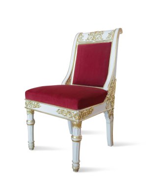 Golden luxury chair clipart