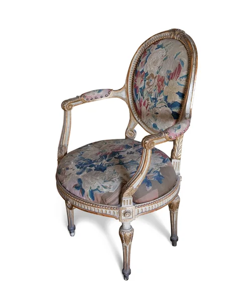 Vintage Wandteppich Stuhl — Stockfoto
