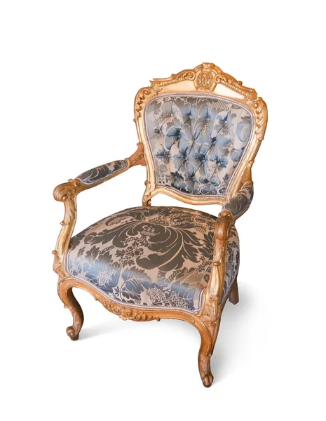 Chaise de luxe dorée — Photo