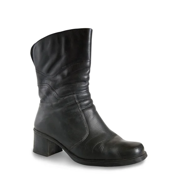 Wintry womanish boot — Stock Photo, Image