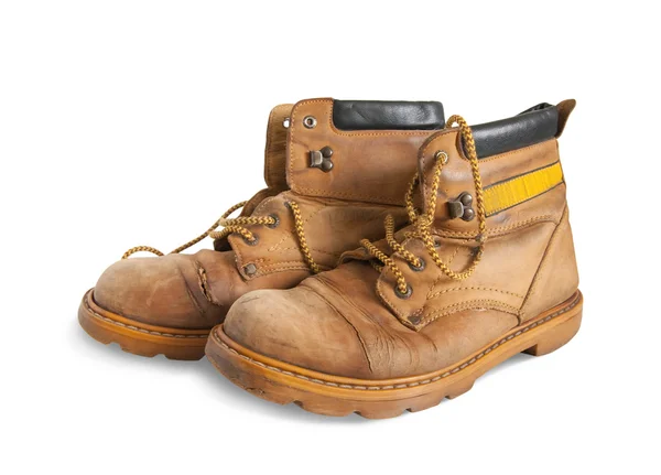 Old yellow boots — Stock Photo, Image