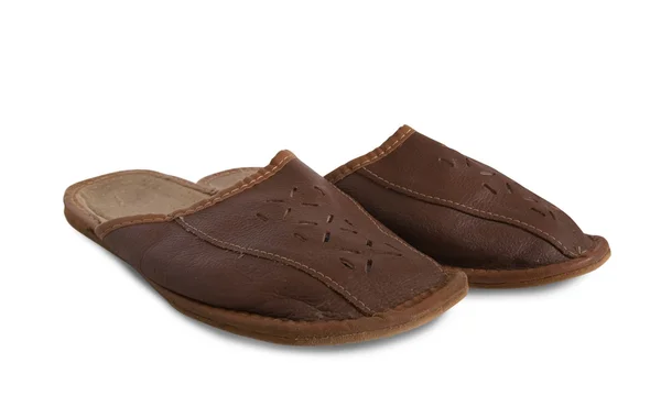 Brown slipper — стокове фото