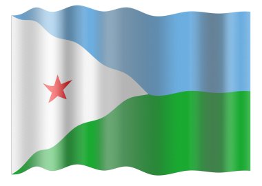 Flag of Djibouti clipart