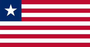 Flag of Liberia clipart