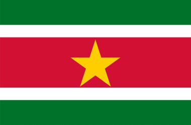 Flag of Surinam clipart