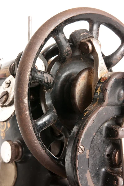 Starožitný šicí stroj detail — Stock fotografie