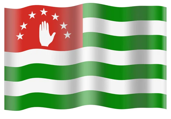 Vlag van Abchazië — Stockfoto
