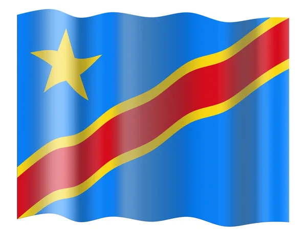 Bandiera dello Zaire — Foto Stock