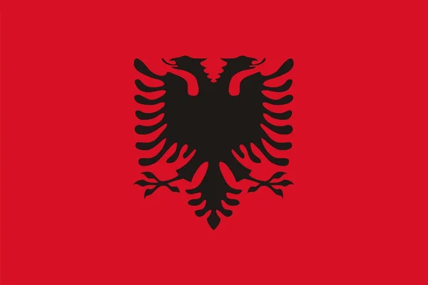 Albânia Bandeira — Fotografia de Stock