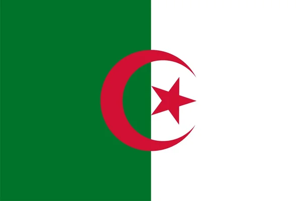 Flagge von Algerien — Stockfoto