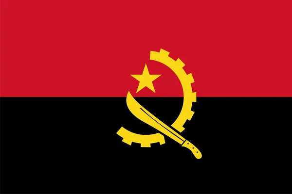 Flagga angola — Stockfoto